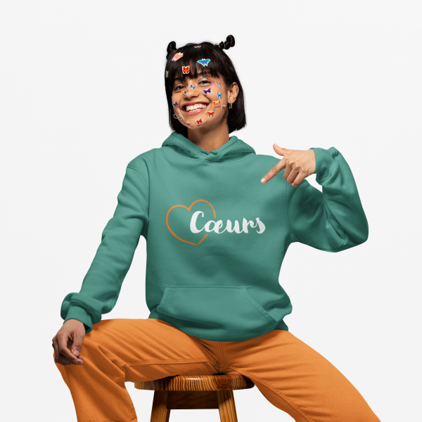 Coeurs Hoddie Unisex Bio
